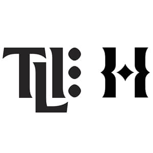 The letters "TLI" followed by 3, vertical oblong dots, and an H, all in a unique, stylized font type.