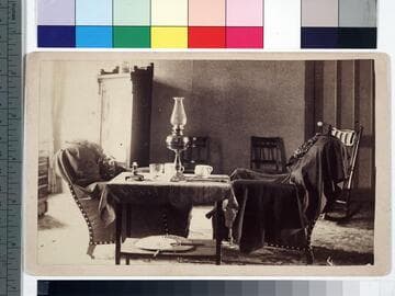 Gilman's Series of Grant Views taken at Mt. McGregor. No. 7: Sick Room