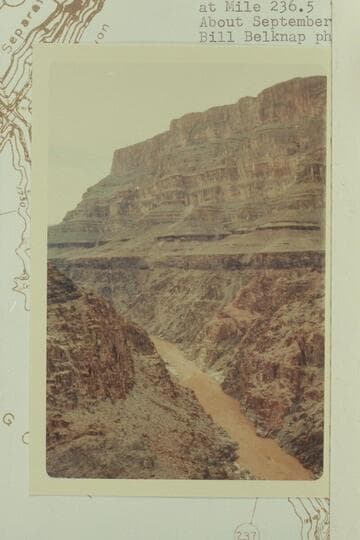 Down river from rim of inner gorge at Mile 236.5