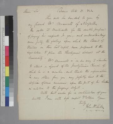 John H. Cocke, Bremo, letter to Thomas Jefferson