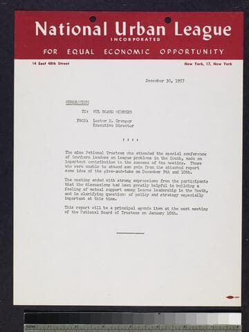 Memo by Granger