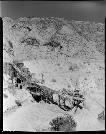 Mine on a hillside
