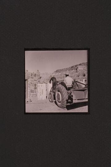 Unloading and uncrating motors at Cliff Dweller's Lodge