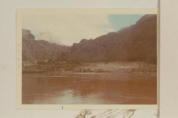 Mouth of Diamond Creek. Stavely sadirons at right