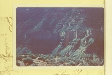 Cave--right center. East arm of Cremation Canyon