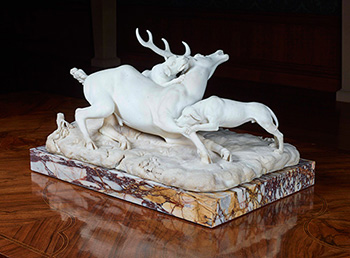 Francesco Antonio Franzoni (1734-1818), Two Hounds Attacking a Deer, ca. 1794, marble, 18 x 31 x 21 in. The Huntington Library, Art Collections, and Botanical Gardens. Francesco Antonio Franzoni (1734-1818), Two Hounds Attacking a Deer, ca. 1794, marble, 18 x 31 x 21 in. The Huntington Library, Art Collections, and Botanical Gardens.